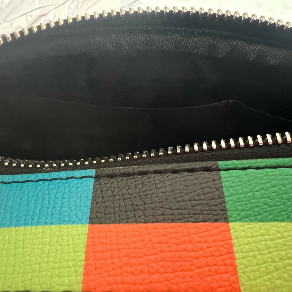 Karl Lagerfeld Paris NWT Classic Karl Multi
Colored Crossbody Bag Guitar Strap - Picture 9 of 12